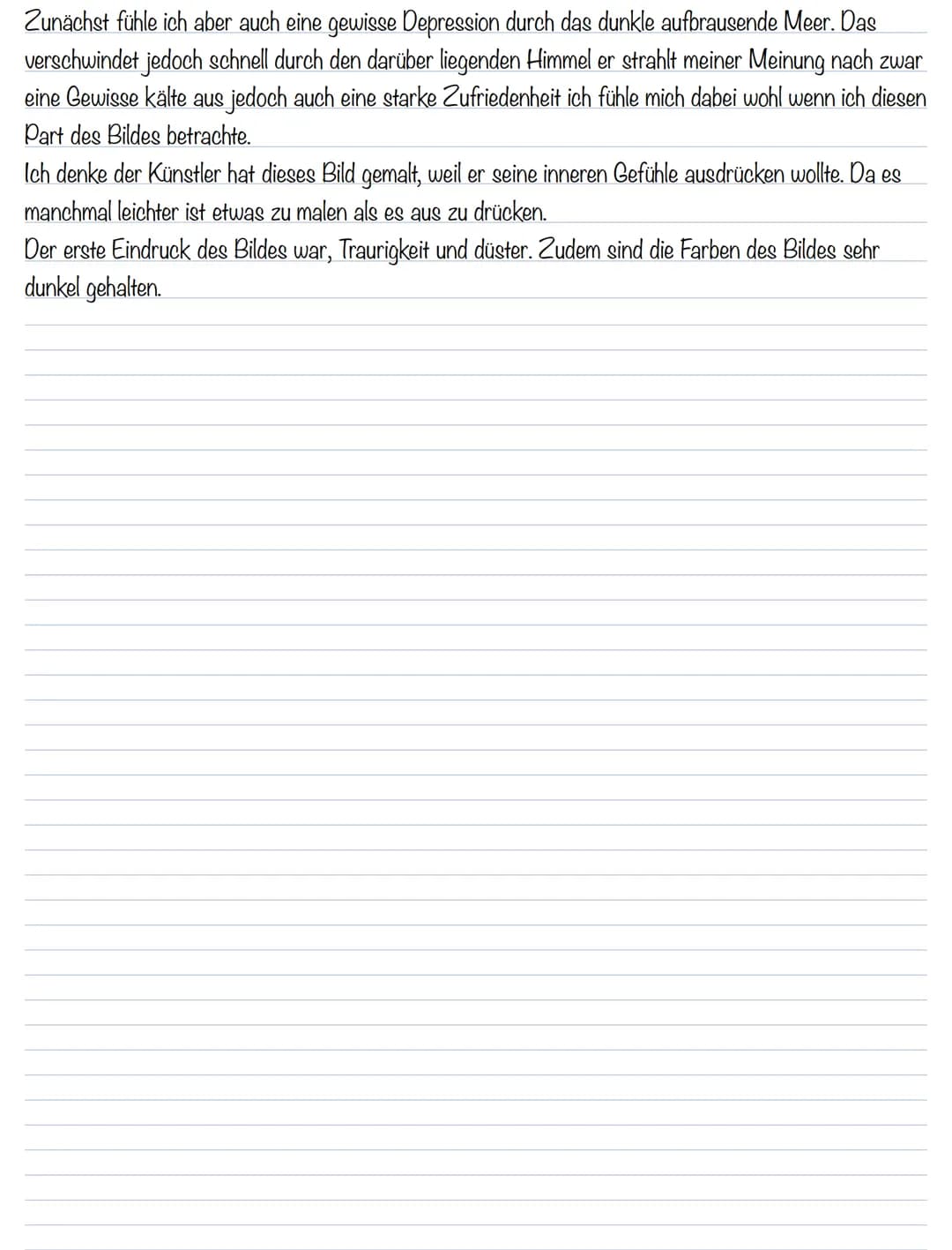 Mönch am Meer
Aufgaben: (P.A.U.L.D., S. 217)
1. Beschreiben Sie das berühmte Gemälde Friedrichs. Welche romantischen Motive werden deutlich?