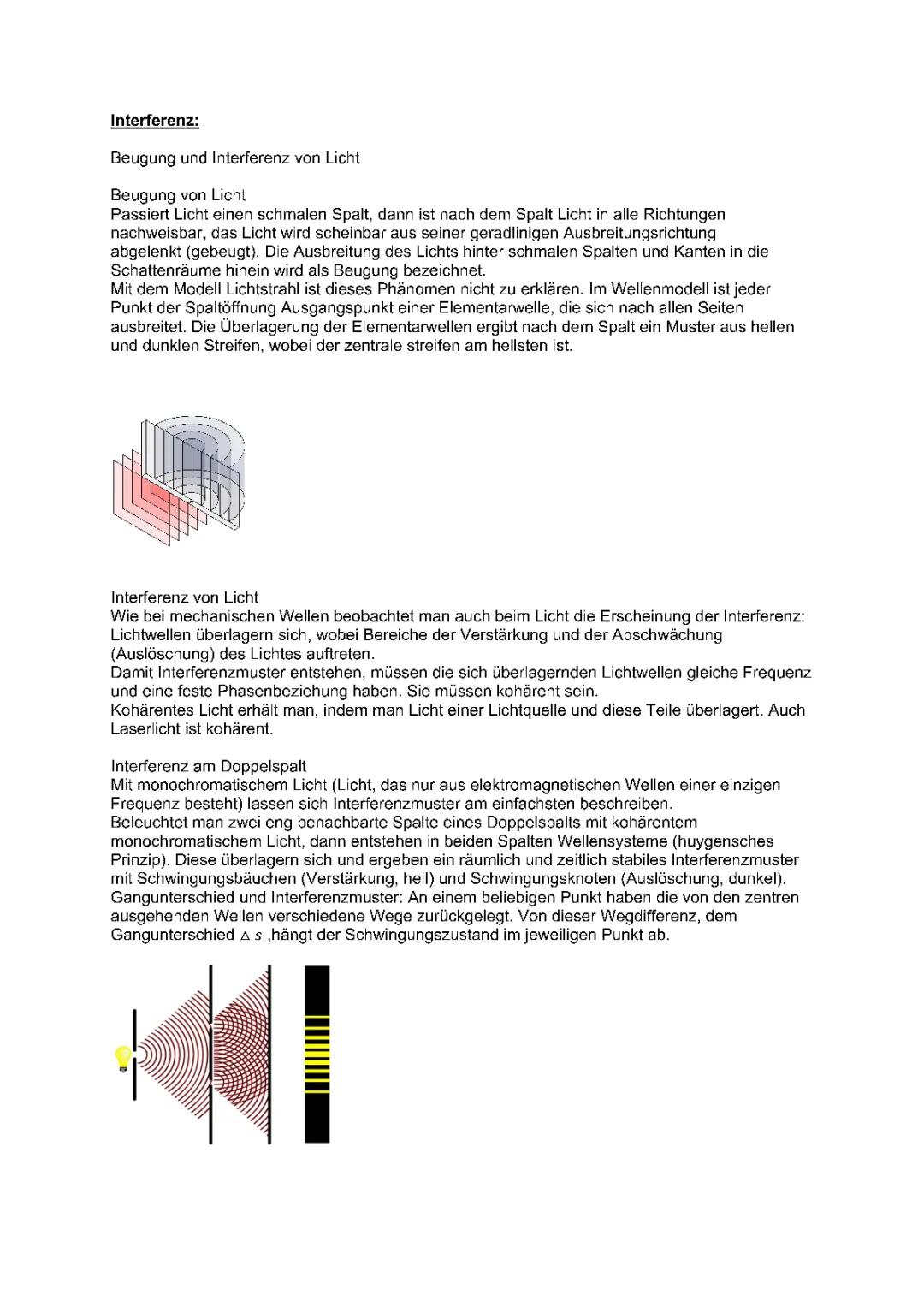 Beugung und Interferenz bei Licht - Einfach erklärt für Kids