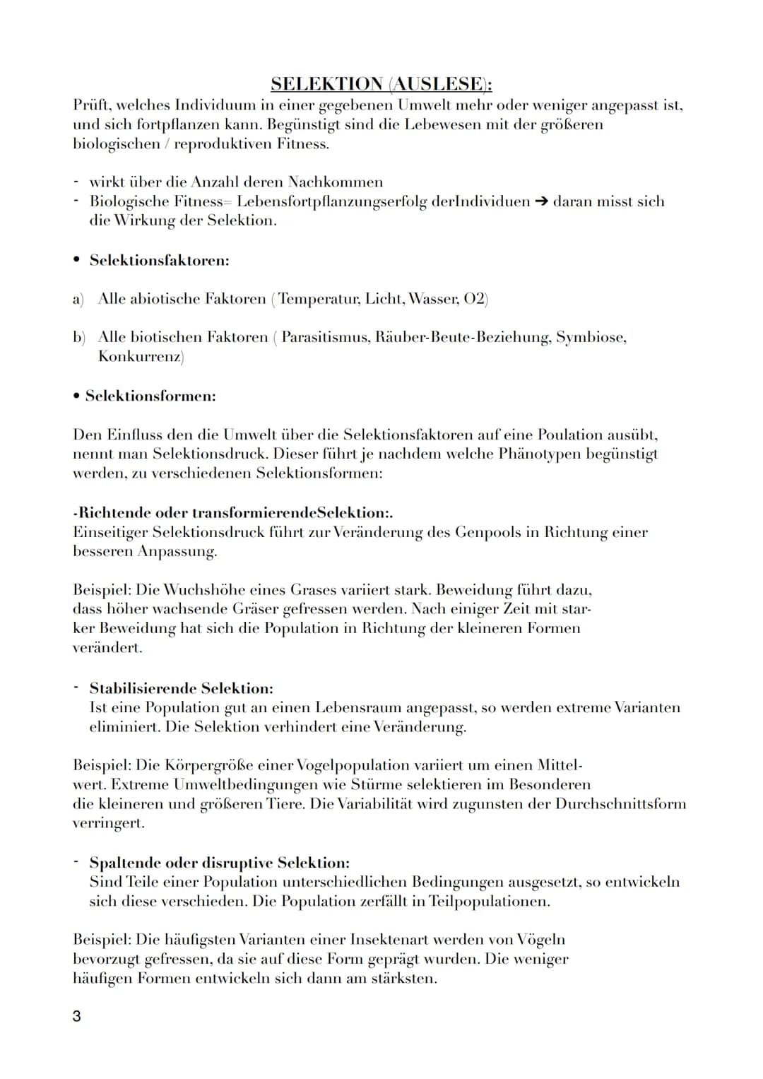 Voraussetzung für EVOLUTION = Variablilität
EVOLUTION
- Die Evolutionstheorie ist eine Erklärung für die Entstehung und Veränderung von
Arte