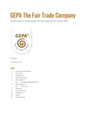 Know GEPA - The Fair Trade Company thumbnail