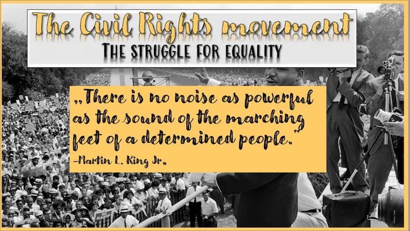 civil rights movement
The struggle for equality
Life before the movement
▶ Abolishment of slavery after the Civil War
▸ Discrimination and r