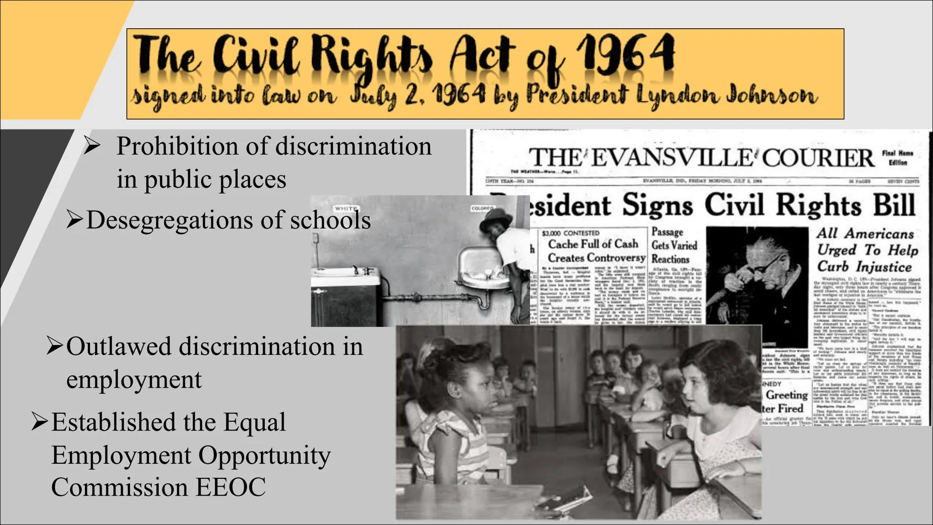 civil rights movement
The struggle for equality
Life before the movement
▶ Abolishment of slavery after the Civil War
▸ Discrimination and r