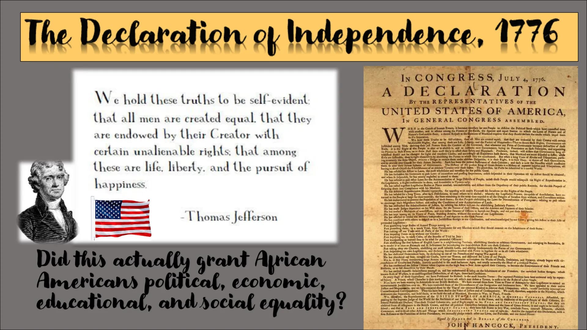 civil rights movement
The struggle for equality
Life before the movement
▶ Abolishment of slavery after the Civil War
▸ Discrimination and r