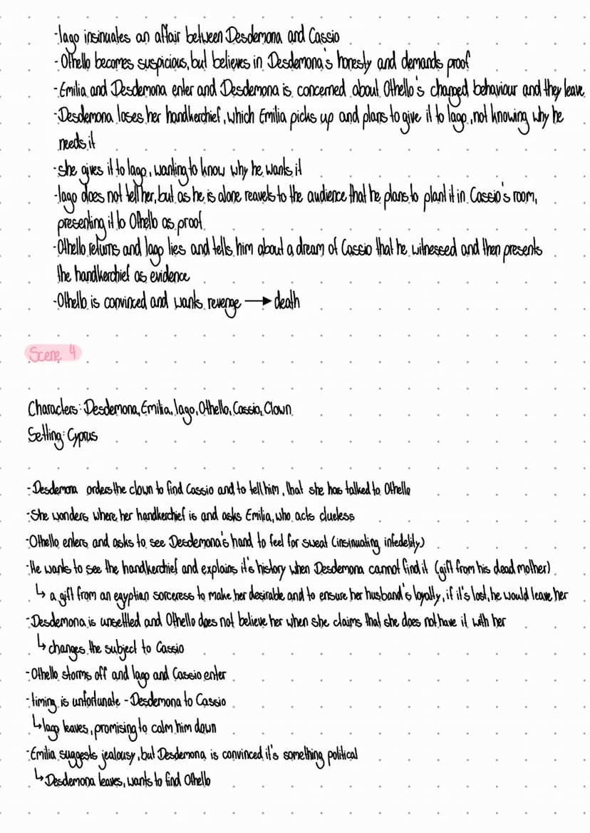 ACT 1
Othello
• Scene 1:
Characters: Roderigo, lago, Brabantio
Setting: Venice, outside Brabantias house
Plot: Roderigo and lago both want r