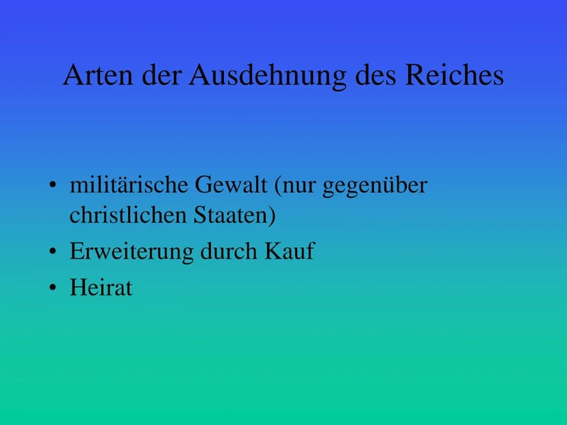 Das Osmanische Reich
Von Nico ●
Allgemeines:
das Reich erstreckte sich
über 3 Kontinente
Mittelpunkt des Reiches
war die heutige Türkei
gegr