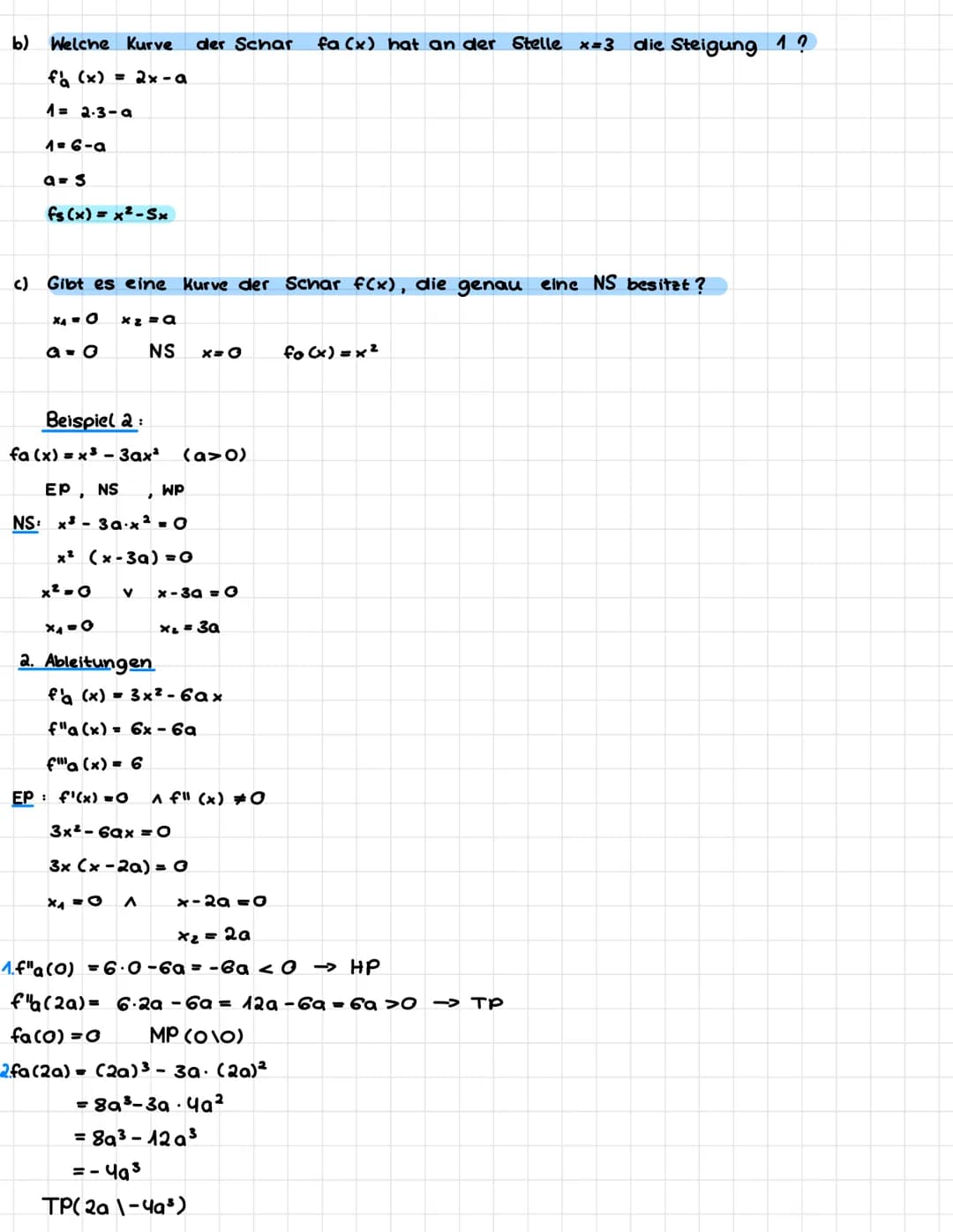 Rechenbeispiel:
ft (x) = x² + t
fo (x)=x²
t₁ (x) = x² + 1
f-₂(x)=x²-2
Definition:
FUNKTIONENSCHAREN
NS
(t€ \R)
Ein Term, der neben. einer fu