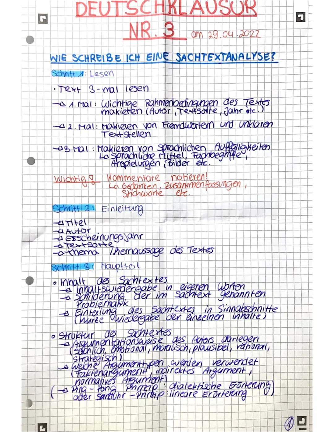Aufbau Analyse Deutsch