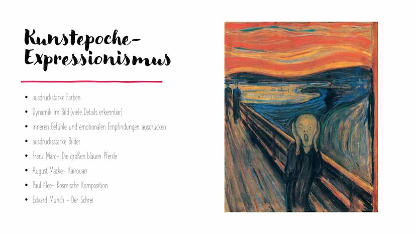 Expressionismus
+
die Ausdruckskunst
+
- +
S Gliederung
Was ist das überhaupt?
geschichtlicher Hintergrund
Arten des Expressionismus
Mensche