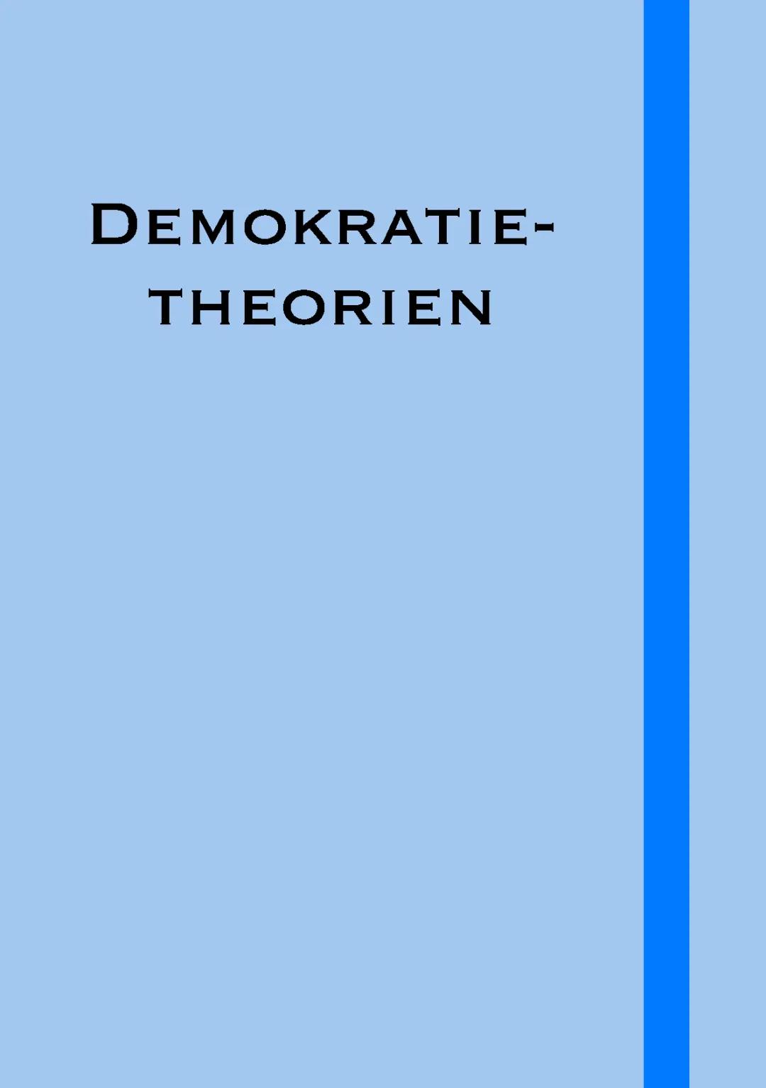 Demokratietheorien