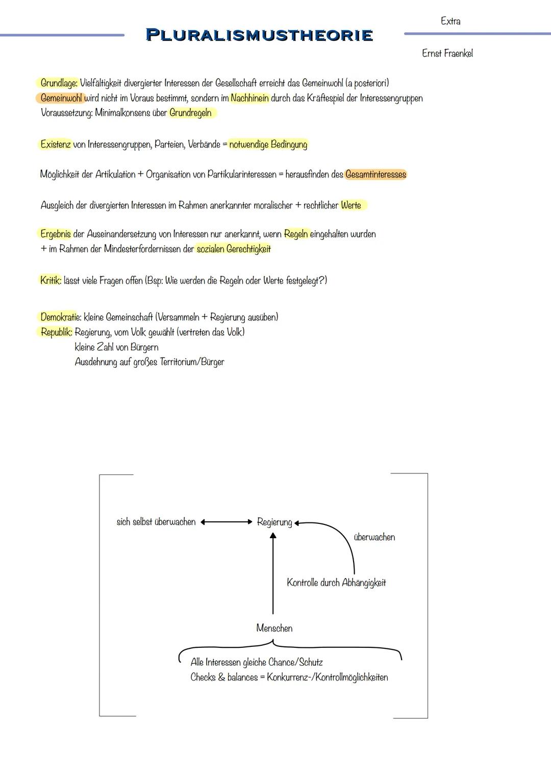 DEMOKRATIE-
THEORIEN plebiszitäre Demokratie
IDENTITÄTSDEMOKRATIE
Ablehnung von Parteien/Verbände = stören
- nur Plebiszite (Volksabstimmung