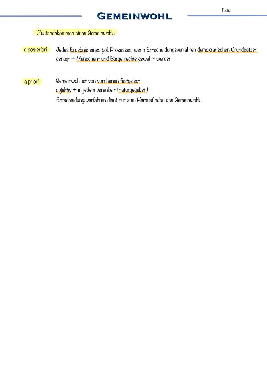 DEMOKRATIE-
THEORIEN plebiszitäre Demokratie
IDENTITÄTSDEMOKRATIE
Ablehnung von Parteien/Verbände = stören
- nur Plebiszite (Volksabstimmung
