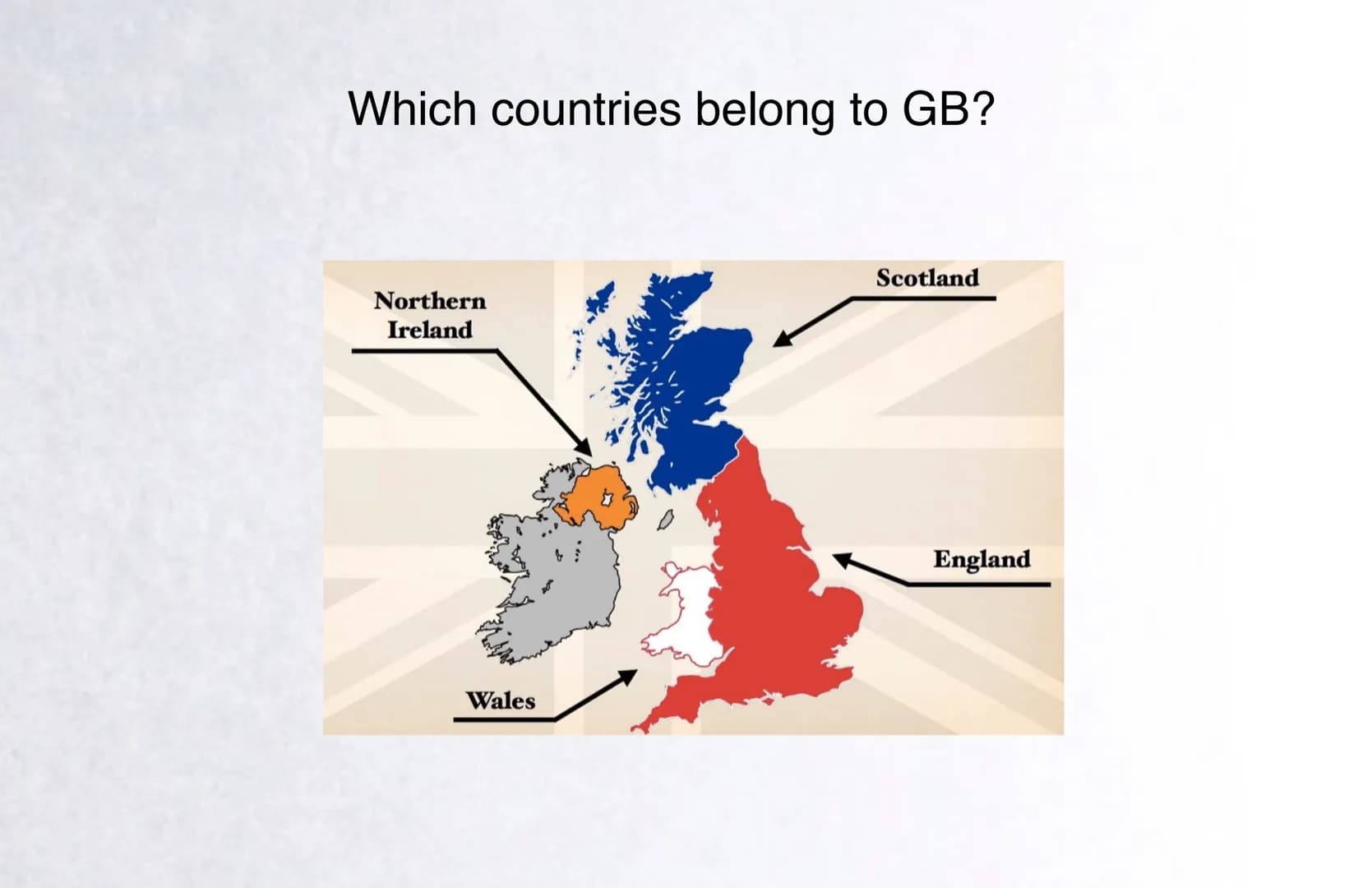 Brexit 1) Which countries belong to GB?
2) ,,Brexit"
3) Why?
4) Acts
5) Who voted for Brexit?
6) Consequences
7) short video
8) questions
In
