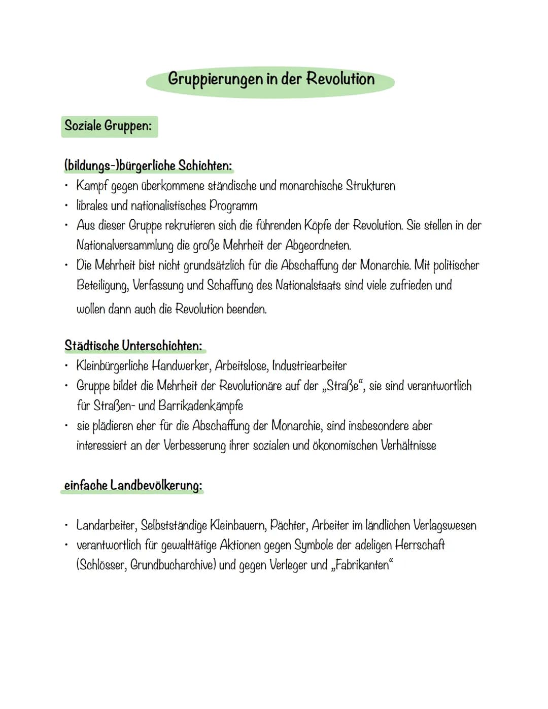 Deutsche Revolution 1848/49
Von:
Kurs: Ge L
Datum: 10.01.2021 Legende
Zeitlicher Ablauf
▸ Gruppierungen der Revolution
Vormärz
Soziale Frage
