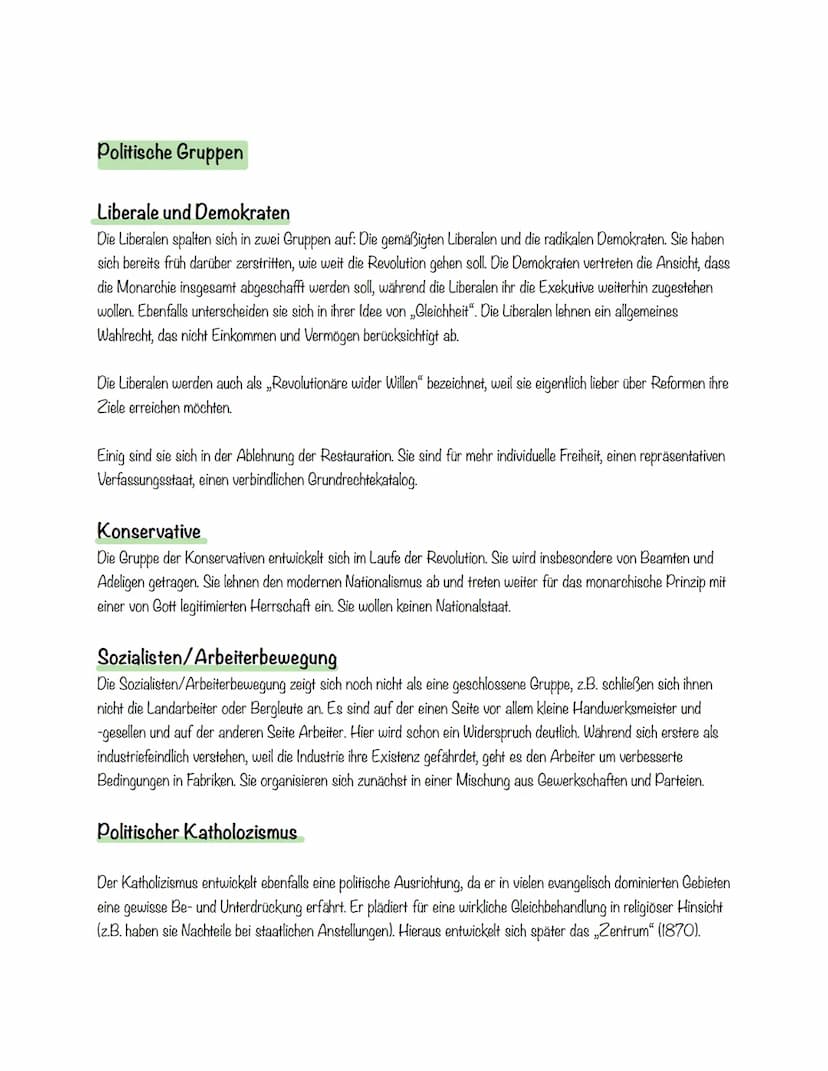 Deutsche Revolution 1848/49
Von:
Kurs: Ge L
Datum: 10.01.2021 Legende
Zeitlicher Ablauf
▸ Gruppierungen der Revolution
Vormärz
Soziale Frage