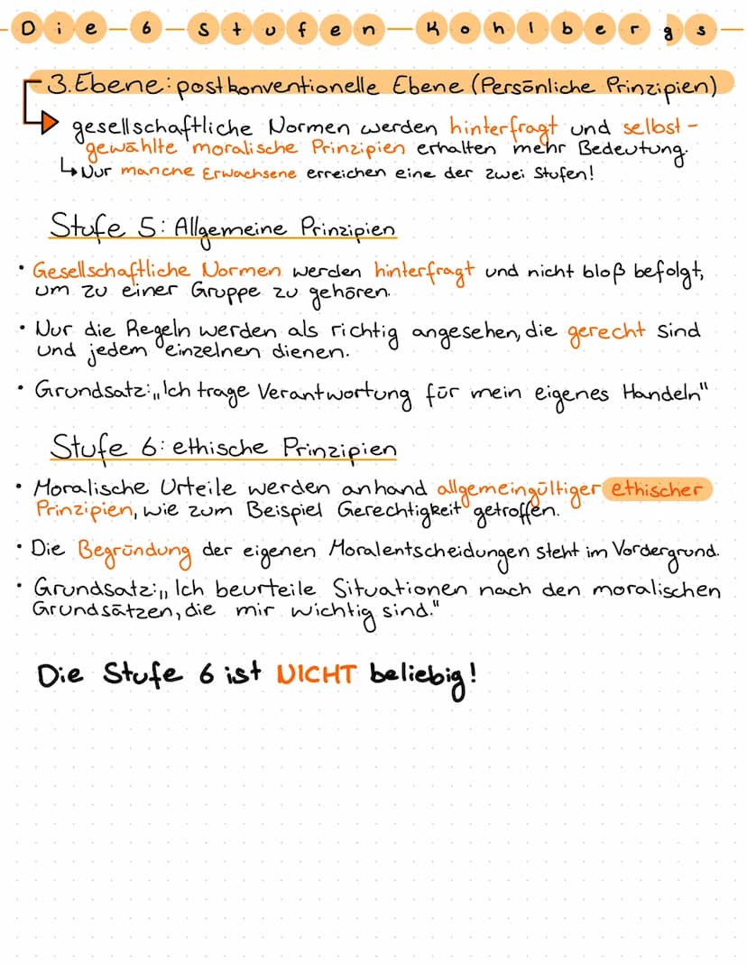 ●
D i e
●
6
●
S
+ ufe n
8 S
1. Ebene: Prá-konvenzionelle Ebene (Autoritätspersonen) → moralisches Niveau
▷ Kinder sind stark ich bezogen, al