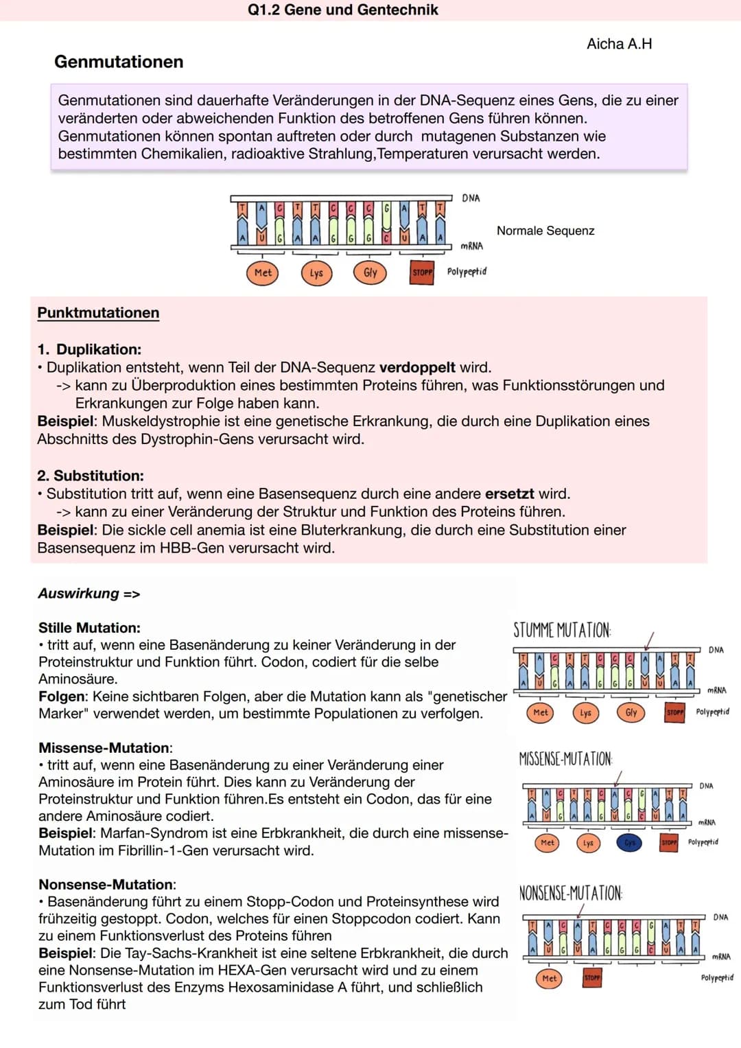 Genmutationen