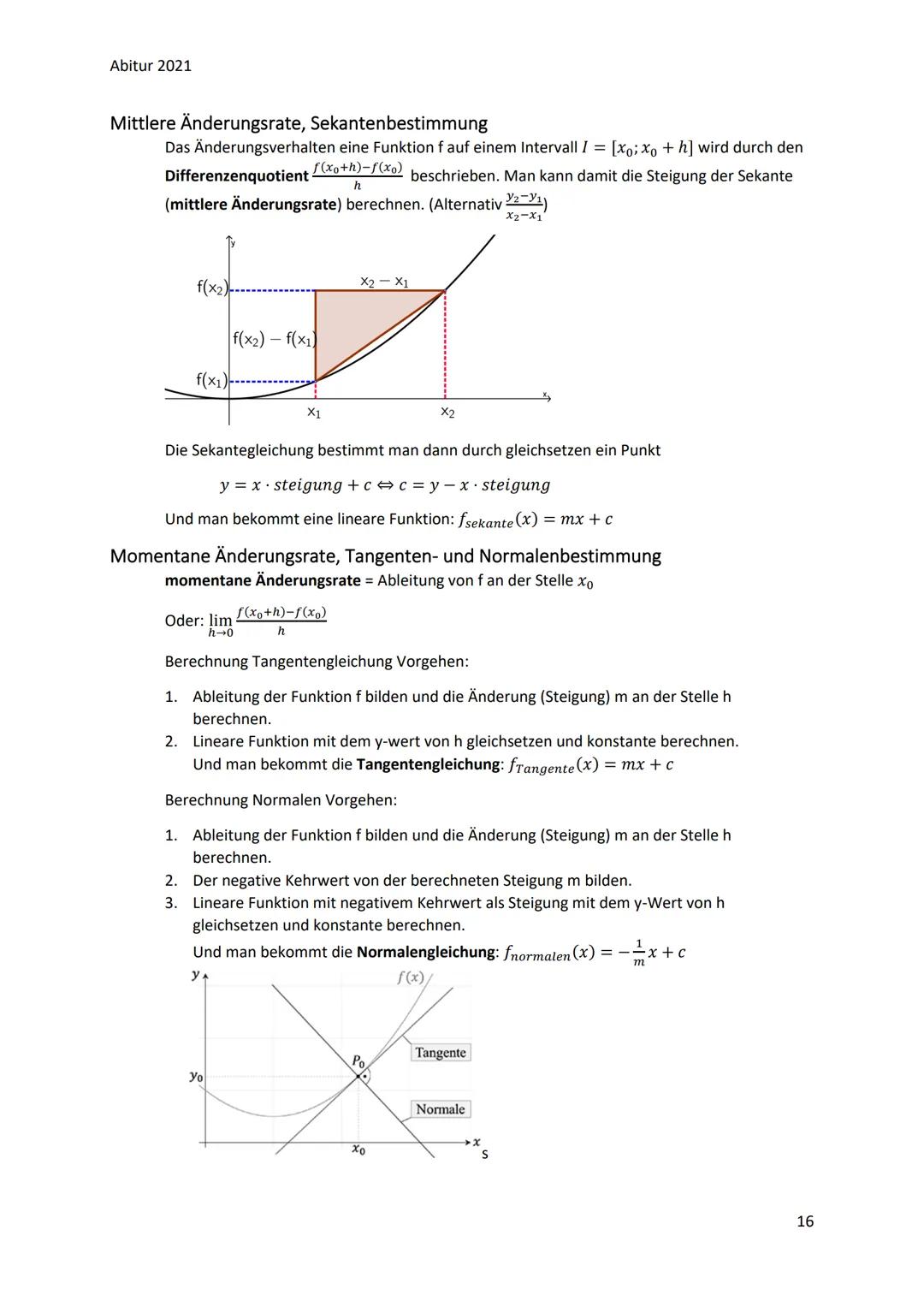 Abitur 2021
Mathematik LK Abi 2021
Analysis, Analytische Geometrie und Stochastik: Alles zusammen!
1. Analysis
- ganzrationale Funktionen un