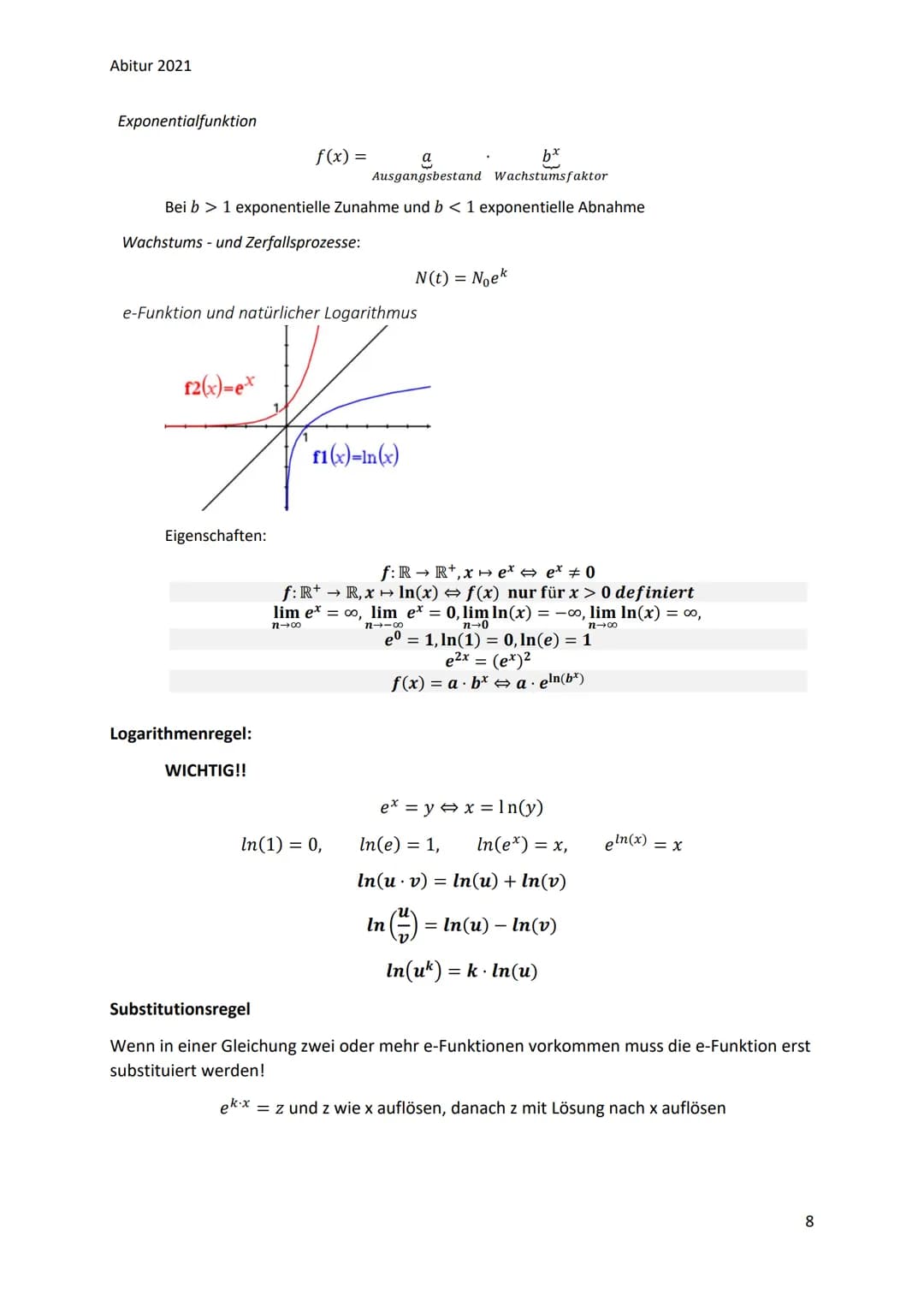 Abitur 2021
Mathematik LK Abi 2021
Analysis, Analytische Geometrie und Stochastik: Alles zusammen!
1. Analysis
- ganzrationale Funktionen un