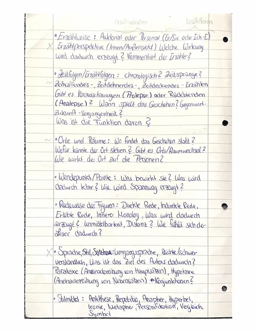 DEUTSCH INTERPRETATION
Einleitung
Basissatz
• Inhaltsangabe (Hilfe: Sinnabschnitte) → Prasens, keine Zeilenangabe
• Deutungshypothese
Was wi