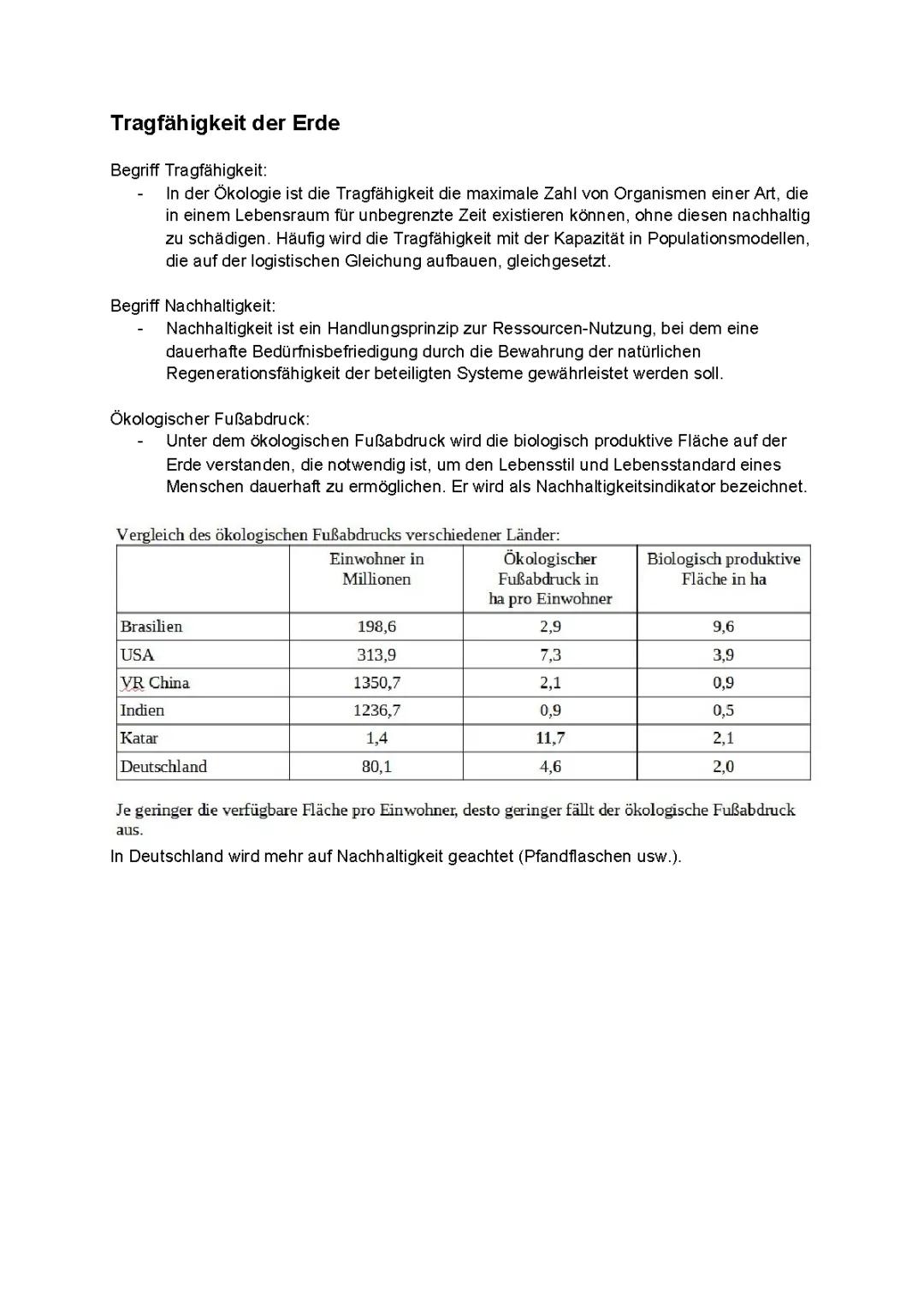 Tragfähigkeit der Erde und der Ökologische Fußabdruck: Einfach erklärt für Kinder