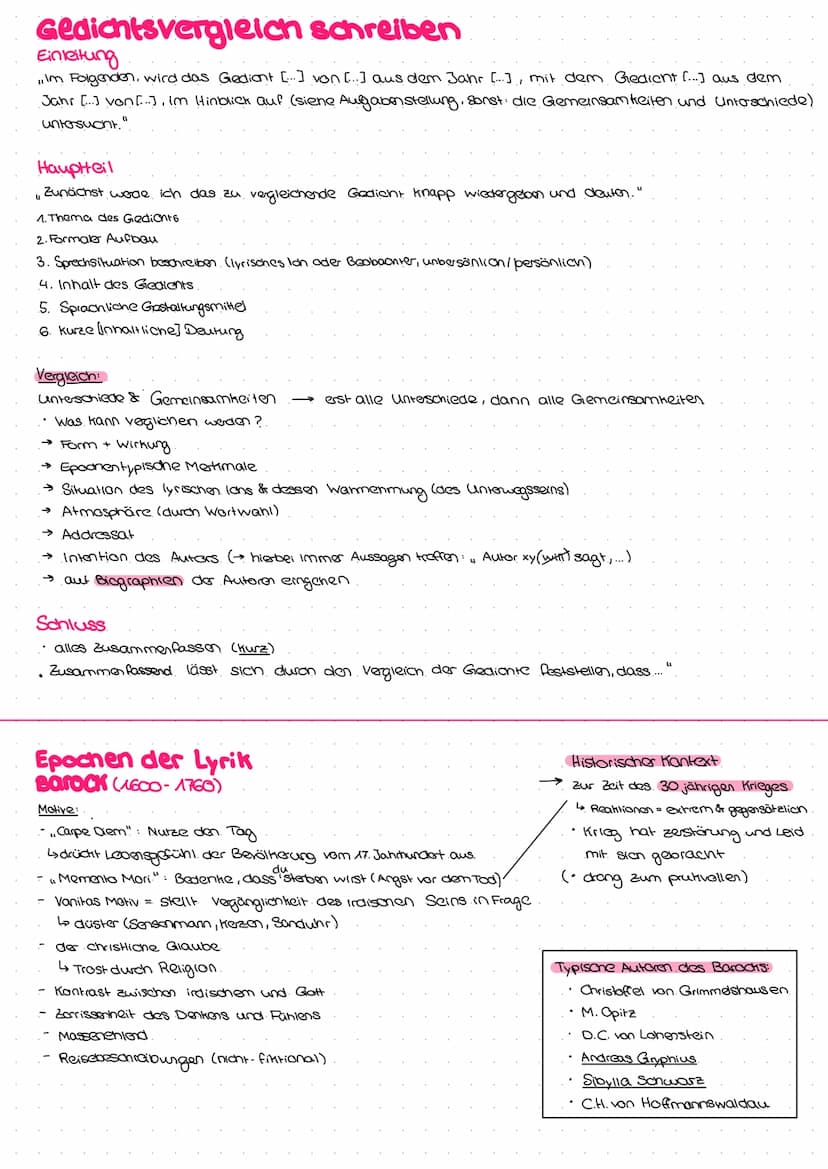 Deutsch LK-LYTIK 1. Klausur 01
Gedichtsanalyse schreiben → im Präsens, Textbelege/zitate & Versangaben
Einleitung
• Gedichtart (Sonnett)
Tit