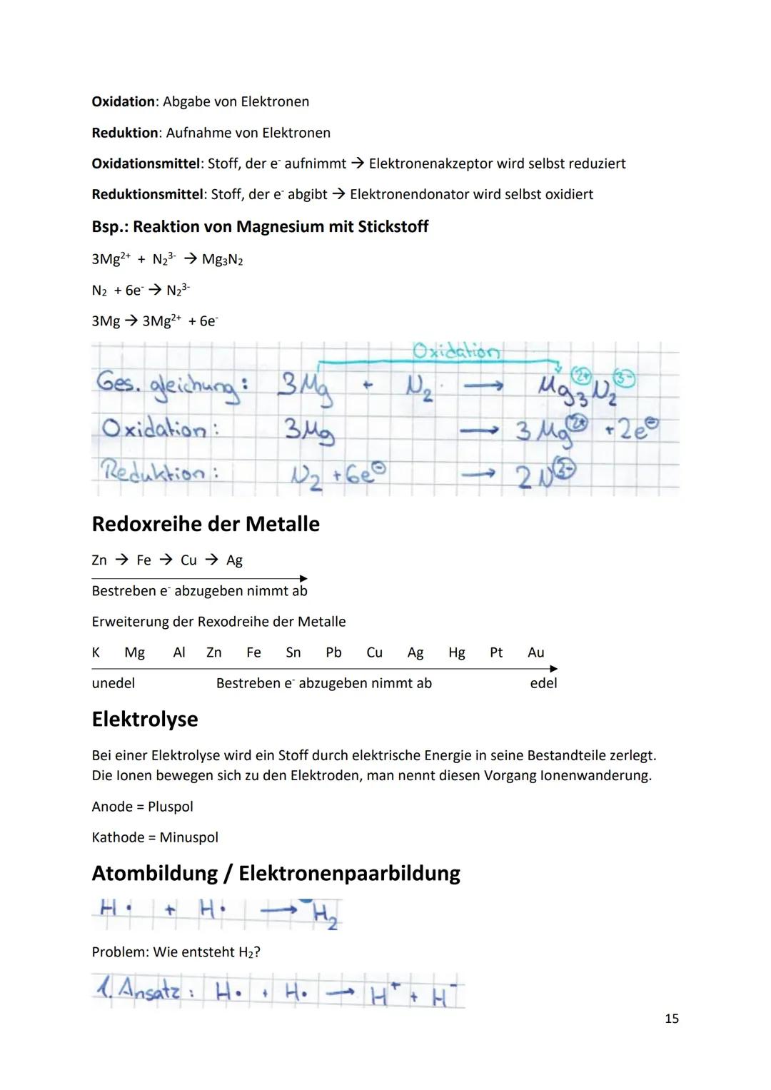 CHEMIE KLASSE 9
Die Elemente der ALKALIMETALLE (1HG im PSE)
Lithium (Li)
Natrium (Na)
Kalium (K)
● Rubidium (Rb)
Cäsium (Cs)
Francium (Fr)
●