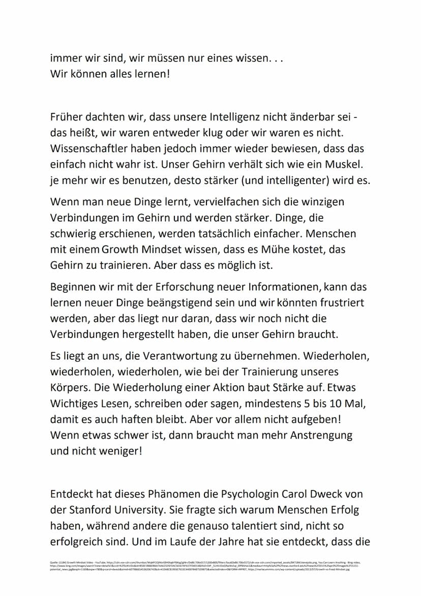 DAS MINDSET
Herzlich Willkommen zu meiner Präsentation!
Heute werde ich euch ein paar Dinge zu dem sogenannten
Growth Mindset erzählen. Da d