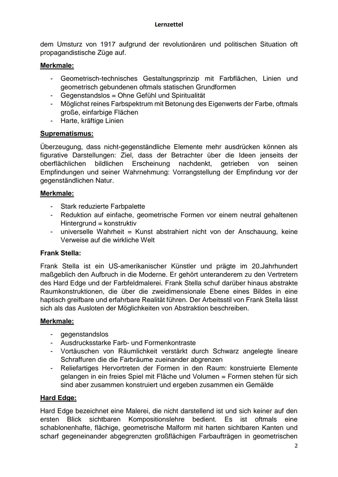 Lernzettel
Kunst, Vorabiturklausur LK
→ Klausur mit schriftlichem Schwerpunkt und praktischem Anteil (300min)
I. El Lissitzky:
El Lissitzky 