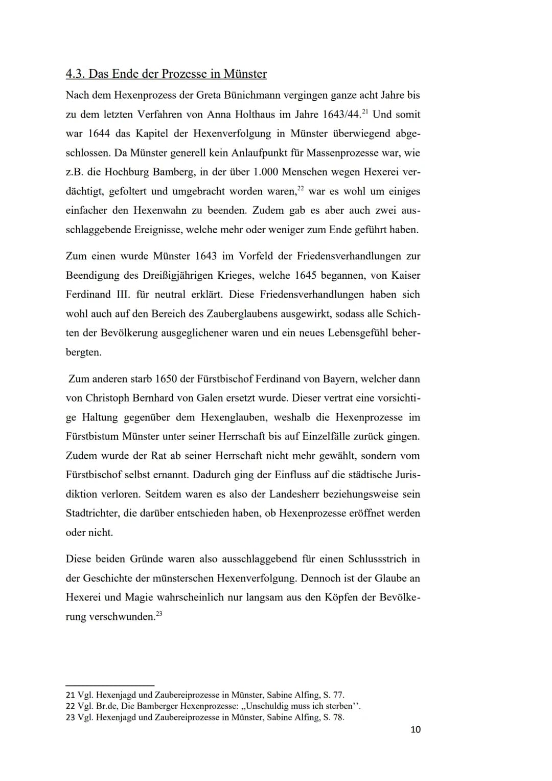 Jahrgangsstufe Q1
Schuljahr 2021/2022
Die Hexenverfolgung in
der Stadt Münster
Verfasserin:
Kurs: Geschichte LK
Kurslehrer/-in:
den 23. Febr