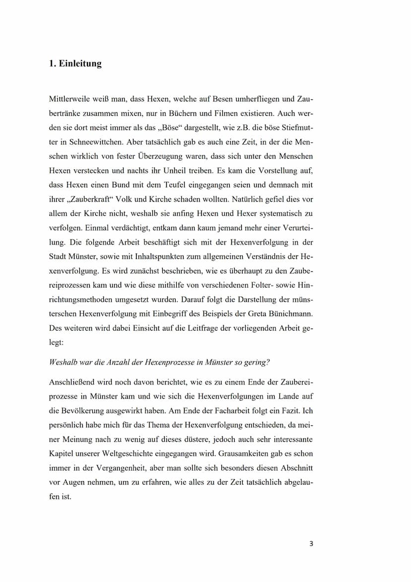 Jahrgangsstufe Q1
Schuljahr 2021/2022
Die Hexenverfolgung in
der Stadt Münster
Verfasserin:
Kurs: Geschichte LK
Kurslehrer/-in:
den 23. Febr