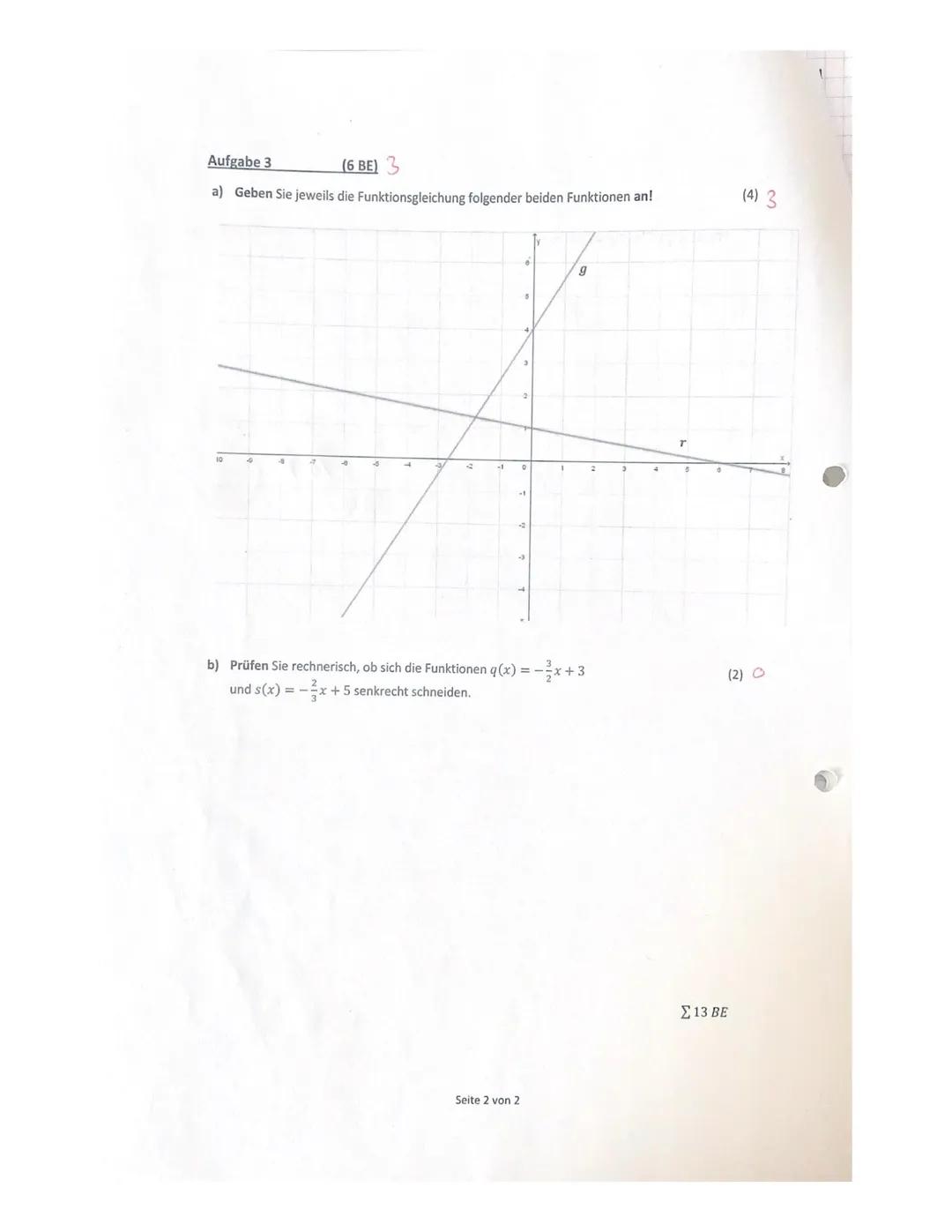 Name: Sharanya
0
4
1. Klausur im Fach Mathematik
1
Bearbeiten Sie die folgenden Aufgaben sorgfältig, sauber und übersichtlich!
Kennzeichnen 