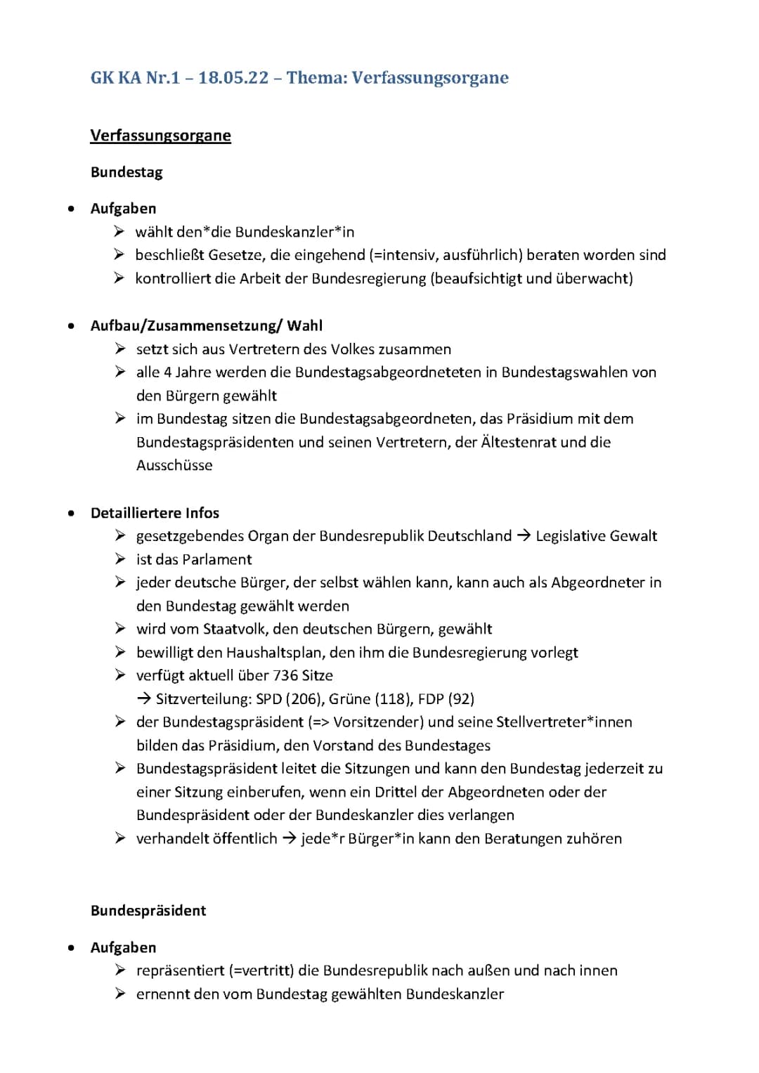 Verfassungsorgane