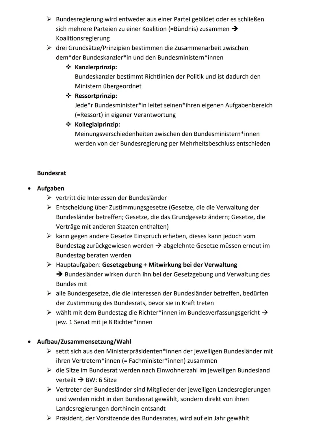 GK KA Nr.1-18.05.22 - Thema: Verfassungsorgane
●
Verfassungsorgane
Bundestag
• Aufgaben
wählt den*die Bundeskanzler*in
➤ beschließt Gesetze,