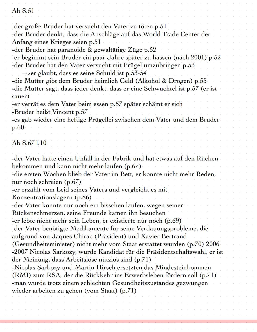 Qui a tué mon père
Zusammenfassung
von Édouard Louis
Ab S.1
-Auf die Frage, was das Wort Rassismus bedeutet für sie, die
amerikanische Intel