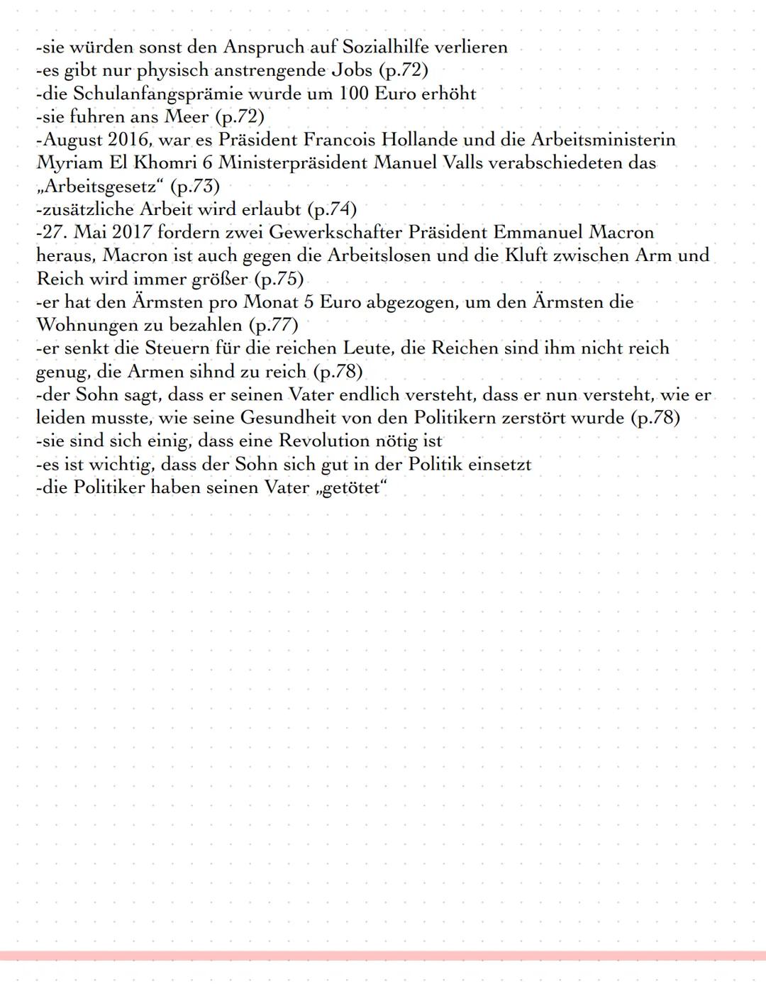 Qui a tué mon père
Zusammenfassung
von Édouard Louis
Ab S.1
-Auf die Frage, was das Wort Rassismus bedeutet für sie, die
amerikanische Intel