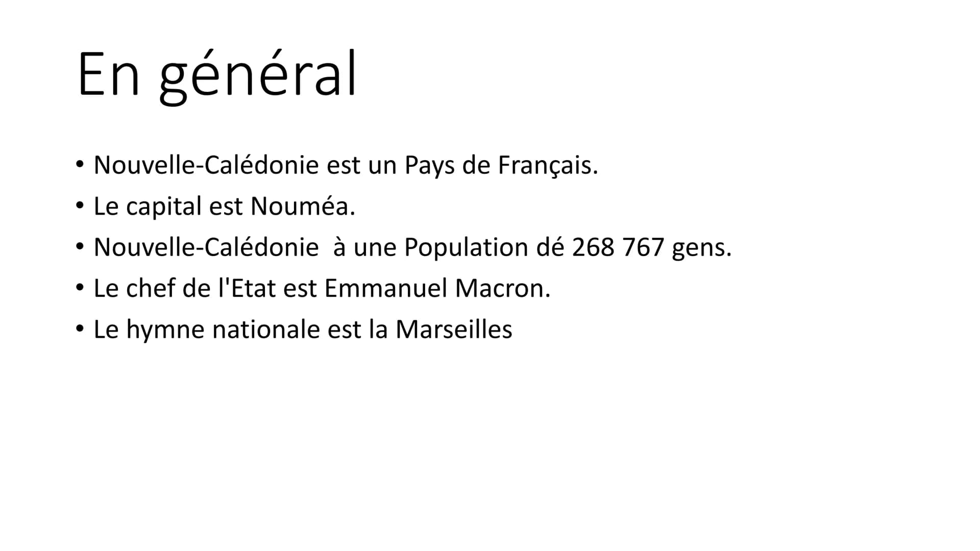 Nouvelle-Calédonie
grotesker Stil Enquête
en général
La geographie
Le habitant
●
• spectacles En général
Nouvelle-Calédonie est un Pays de F