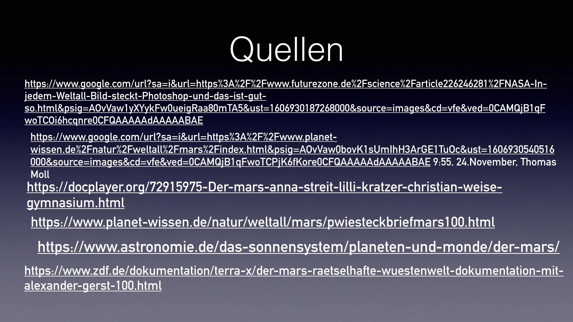 Der Mars
Präsentation von Emily Stoppel ●
●
Herkunft des Namens
allgemeine Angaben
• Marsmonde
• Aufbau & Atmosphäre
●
Vulkane und Polare
Kr