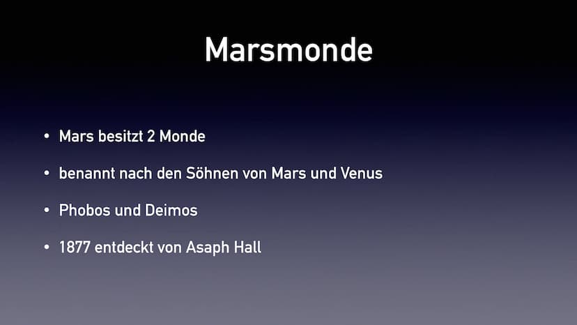 Der Mars
Präsentation von Emily Stoppel ●
●
Herkunft des Namens
allgemeine Angaben
• Marsmonde
• Aufbau & Atmosphäre
●
Vulkane und Polare
Kr