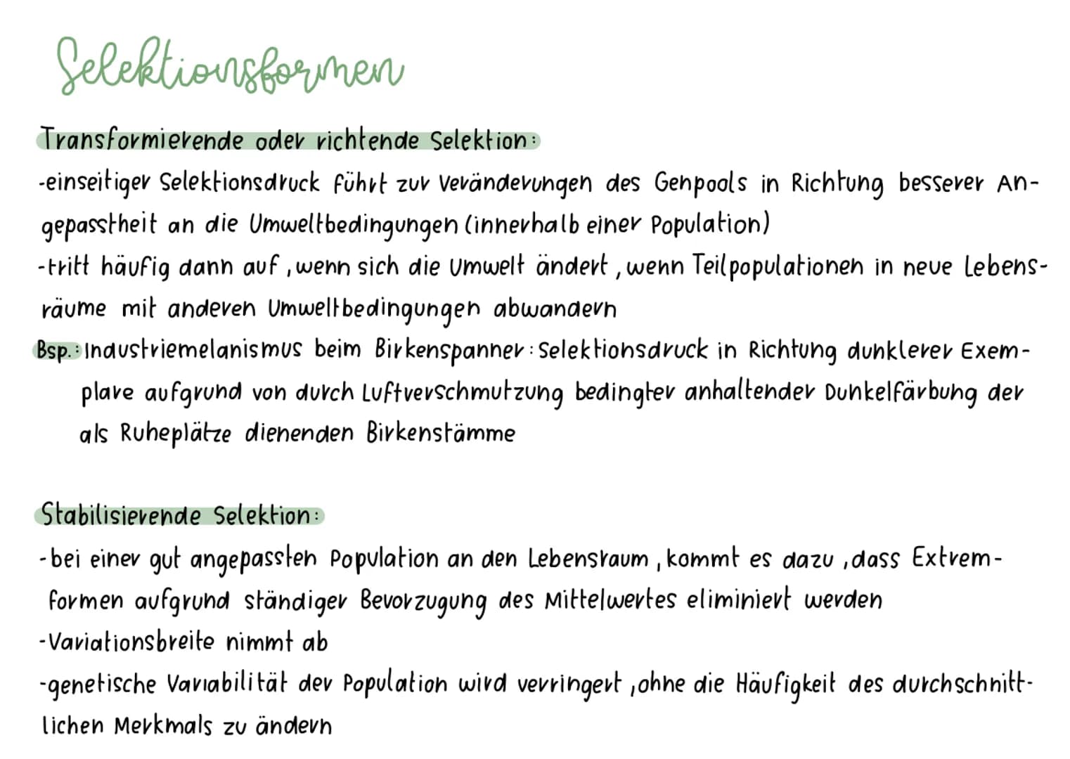 Synthetische Evolutions theorie
·basierend auf Darwins Selektionstheorie; erweitert um Erkenntnisse aus anderen biologischen Bereichen
Ander