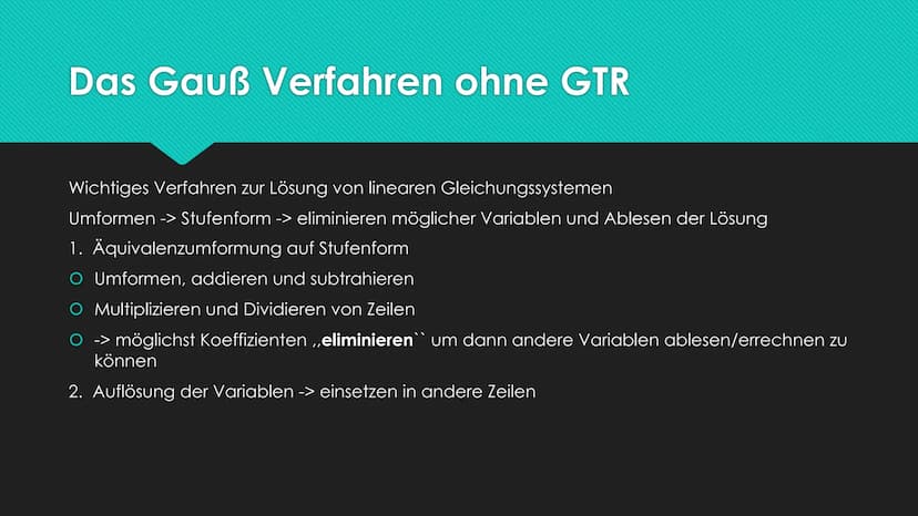 Das Gauß-Verfahren
Mathematik GFS - Kursstufe Gliederung
Biografie - Carl Friedrich Gauß
O Bekannte Verfahren und Erfindungen von Gauß
O Das
