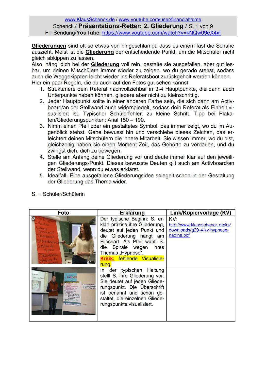 Psychologie-Kurse: www.KlausSchenck.de/www.youtube.com/user/financialtaime
Ergänzung (2016): Schenck / Präsentations-Retter: 1. Einstieg / S