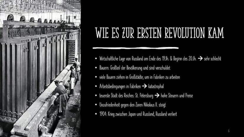S
DIE RUSSISCHEN REVOLUTIONEN
Erstellt von Süleyman Kücükbiyik INHALTE DER
PRÄSENTATION
Erklärung wichtiger Begriffe
Die Russische Revolutio