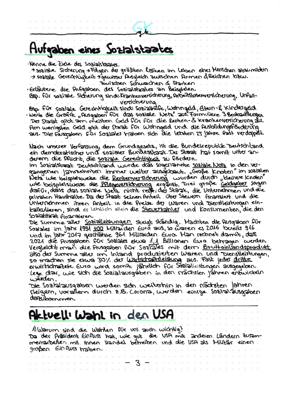 ak
Deutschland ist ein Sozialstaat
Art. 20 GG: Die Bundes Republik Deutschland ist ein demokratischer und sozialer
Bundesstaat/Rechtsstaat.
