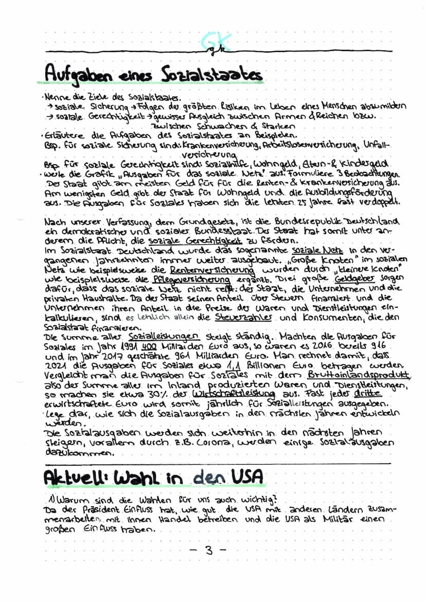 ak
Deutschland ist ein Sozialstaat
Art. 20 GG: Die Bundes Republik Deutschland ist ein demokratischer und sozialer
Bundesstaat/Rechtsstaat.
