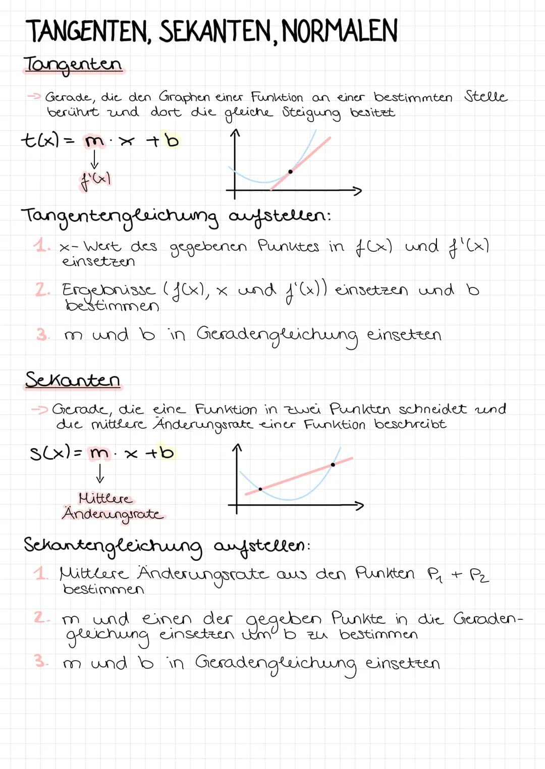 FUNKTIONEN
Lineare Funktionen
f(x) = mx + b
↑
Steigung
Steigung
y-Achsenabschnitt
Quadratische Funktionen
f(x) = ax²+bx+c
Strecken
Stauchen
