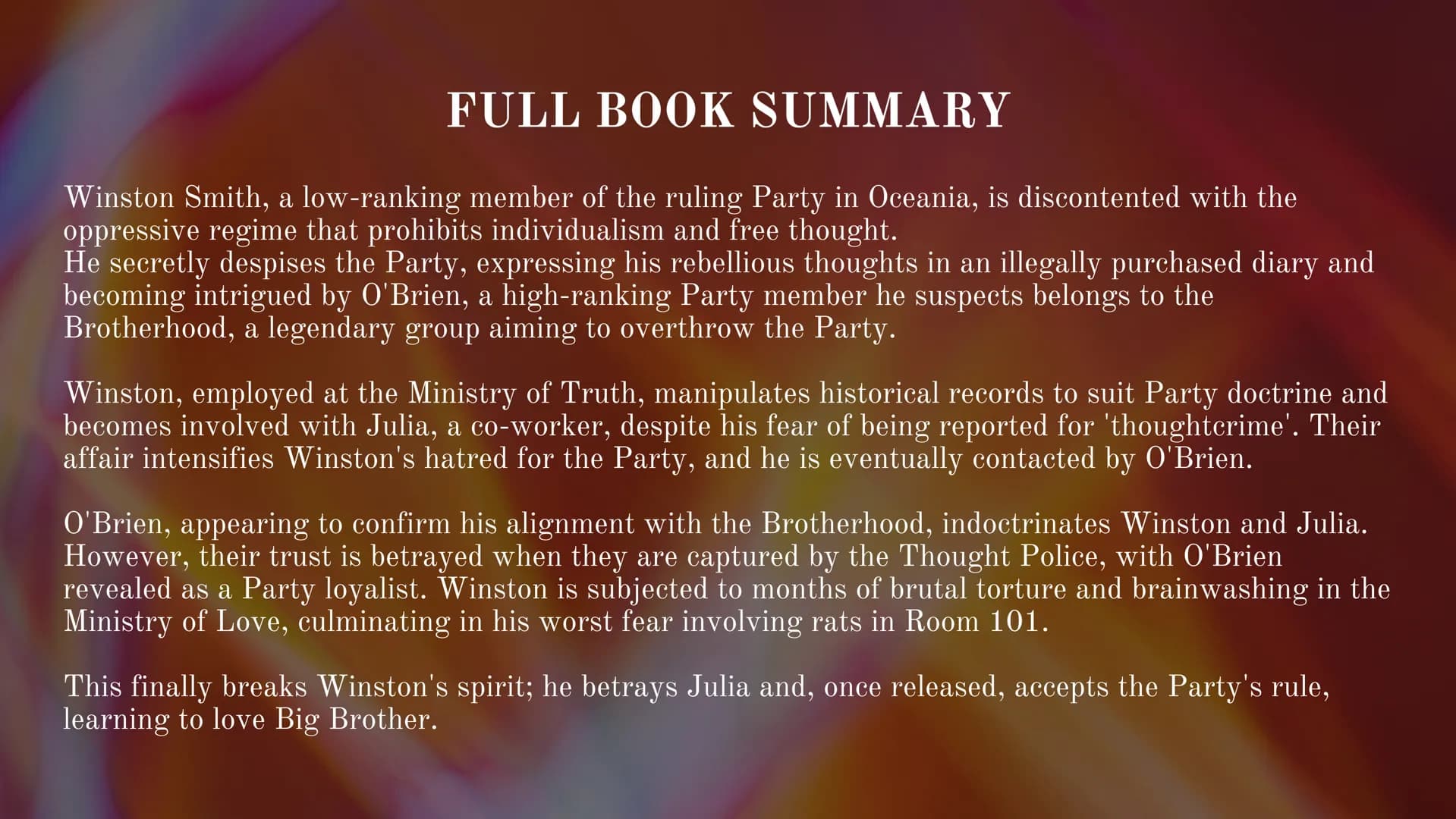 "1984"
GEORGE ORWELL
PRESENTATION PREPARED BY
SHYROKOVA YEVHENIIA • Real name: Eric Arthur Blair
• Born: June 25, 1903, in Motihari, India.
