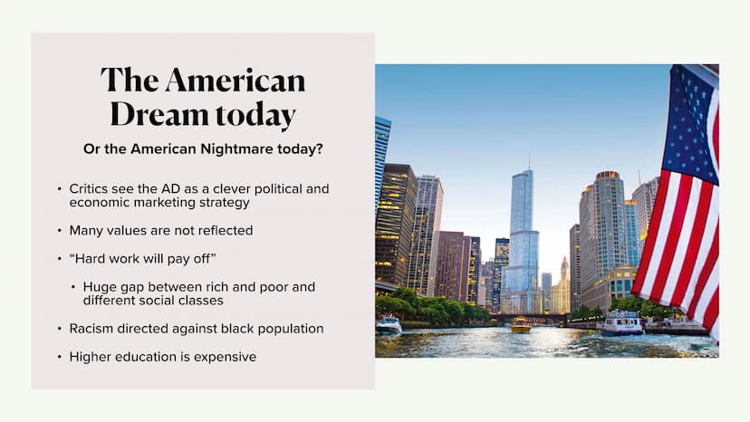The American Dream
Maria Falz • Quote
• Definition
• Quote
• Historical Background
• Quote
• American Dream vs. Nightmare
• Quote
• The Amer