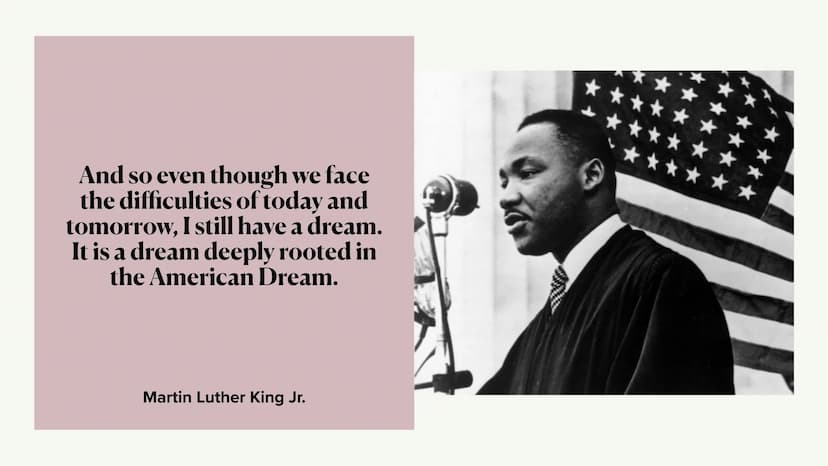 The American Dream
Maria Falz • Quote
• Definition
• Quote
• Historical Background
• Quote
• American Dream vs. Nightmare
• Quote
• The Amer