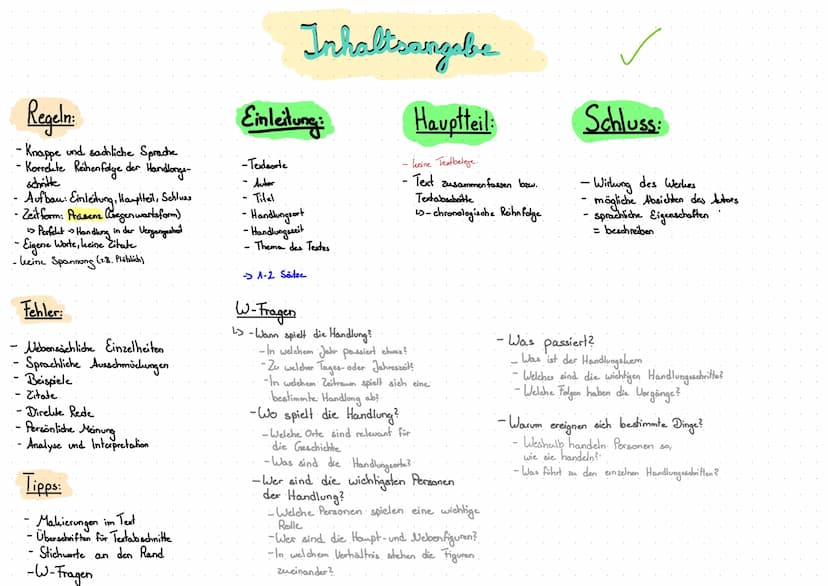Einleitung:
Autor, Titel
- Textart
- Benennung der Hauptperson
· Entstehungszeit
- leurze Zusammfassung des Textes.
-Andeutung einer ersten.