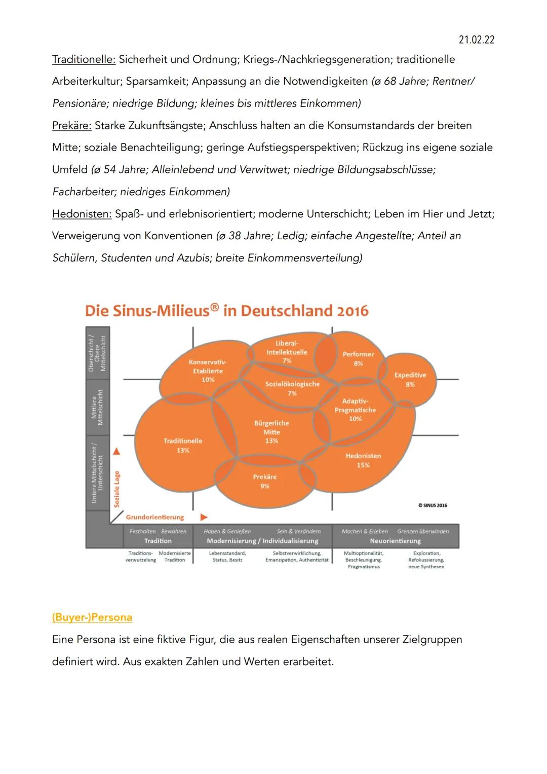 21.02.22

Q4 Klausur GMT

1. Methoden der Zielgruppenbestimmung

1.1. Sinus-Milieus

1.2. (Buyer-)Persona

2. Funktionsebenen; Funktionsbegr